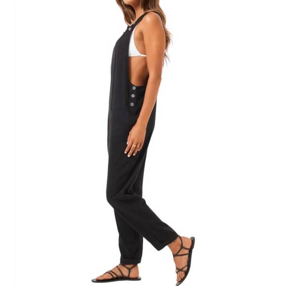 NEW L*SPACE freya jumpsuit in black - Picture 3 of 3